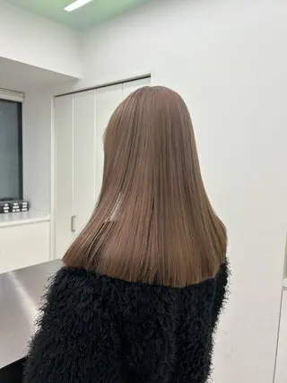 ロング 艶髪ハイトーンカラー 渋谷🎀ririkaのヘアスタイル