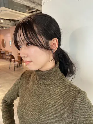 セミロング カラー LATTE  渋谷所属・♡レイヤーカット れお♡のヘアスタイル