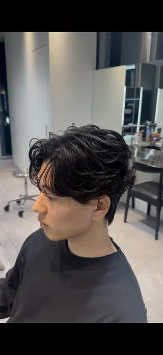 ショート パーマ 似合わせパーマ🔥 河浪 大智のヘアスタイル