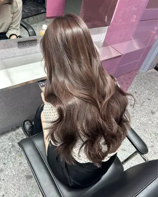 カラー LANDS所属・nanaka 🤍韓国ワンホンヘアのヘアスタイル