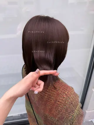 ミディアム カラー Miku❇️ フェイスレイヤーのヘアスタイル