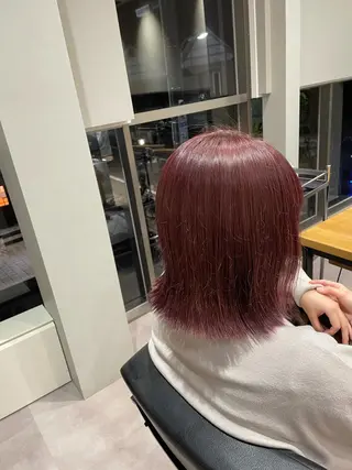 ミディアム カラー 韓国風/オシャレ /縮毛矯正/滝口琴未のヘアスタイル