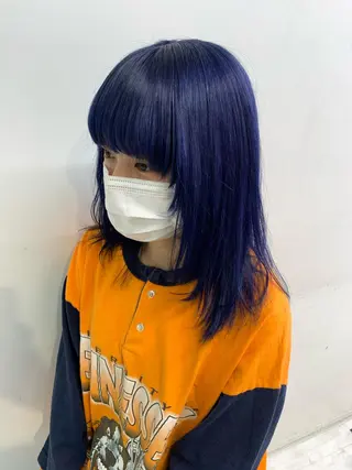 ミディアム カラー くすみミルクティー／ ブラウン🪡TOWAのヘアスタイル