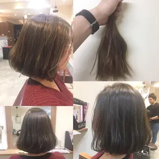 ミディアム カラー hair salon Ranun髪質改善のヘアスタイル
