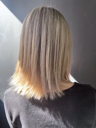 ミディアム カラー ヘアアレンジ 透明感カラー/推しカ ラー☁️JURAのヘアスタイル