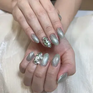 ネイル 🎀nana🫧 ワンホンネイル🎀のネイルデザイン