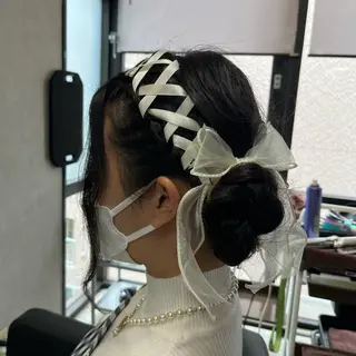 ミディアム カラー ヘアアレンジ est hair 池袋西口店所属・😈派手髪/ 地雷系 /　KALIN😈のヘアスタイル