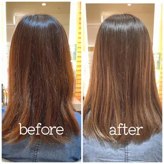 セミロング カラー eon 八王子所属・癖毛、多毛の方歓迎 三浦　麻衣のヘアスタイル