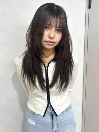 ロング カラー レイヤー/透明感 カラー💘akariのヘアスタイル