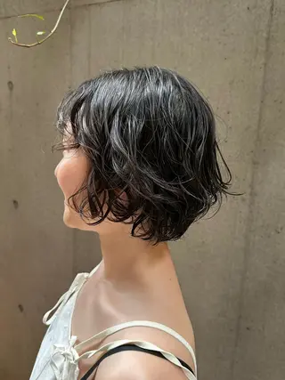 ショート パーマ 似合わせカット /パーマ岡本淳平のヘアスタイル