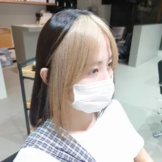 ミディアム カラー iss所属・メンズ/パーマ特化 /波巻き/林洋平のヘアスタイル