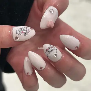 ネイル honoka ガーリーネイル໒꒱のネイルデザイン