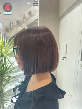 ミディアム カラー 野口 桃香のヘアスタイル