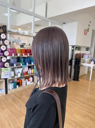 ミディアム カラー 鹿児島 聖来のヘアスタイル