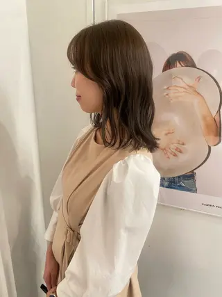 ミディアム カラー riria/ボブ /ブラウンカラー🎀のヘアスタイル