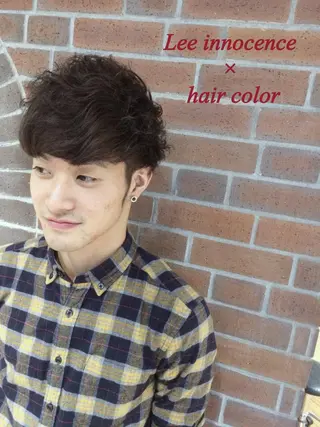 ショート カラー パーマ メンズ カラー/髪質改善スペ シャリスト宮本　伸一のヘアスタイル