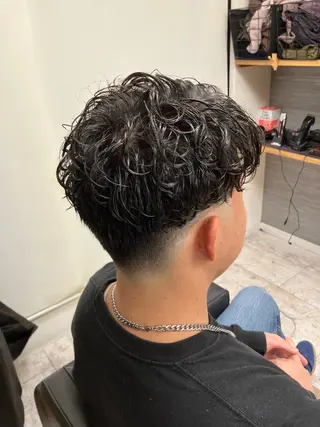 パーマ メンズ メンズ特化/パーマ/ フェードWATARUのヘアスタイル