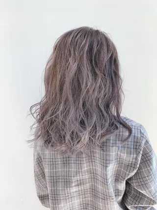 セミロング 縮毛矯正/髪質改善 /韓国風　山川春輝のヘアスタイル