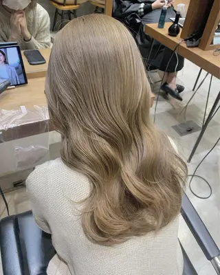 ロング カラー 🌷ラベンダーピンク 顔まわり🌷ねいろのヘアスタイル