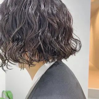 ショート パーマ ボブパーマコテ巻き風 パーマNo1深江秀平のヘアスタイル