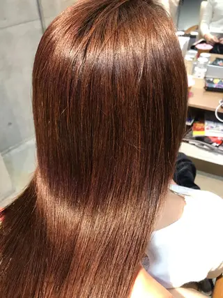セミロング カラー パーマ アドミラルYoshi oのヘアスタイル