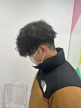 ショート カラー パーマ メンズ 【メンズサロン】 BLUCK 横浜のヘアスタイル