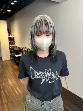 ミディアム カラー ワンホンヘア ケラチン/Kaitoのヘアスタイル