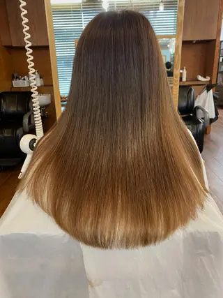 ロング 千 田のヘアスタイル