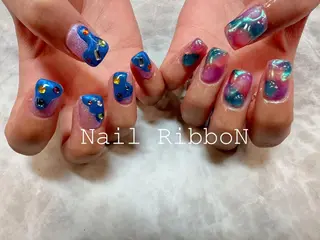 ネイル ネイルリボン 石田のネイルデザイン