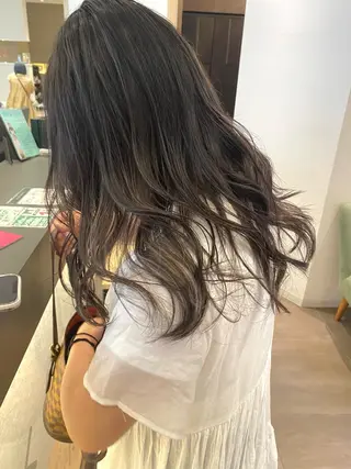 ロング 💎【髪質改善カラー 艶髪×縮毛矯正】💎のヘアスタイル