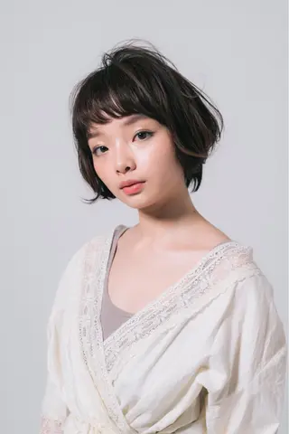 ショート カラー パーマ ヘアアレンジ マツエク・マツパ 💎耳ツボジュエリー ×銀座美容室💎のヘアスタイル