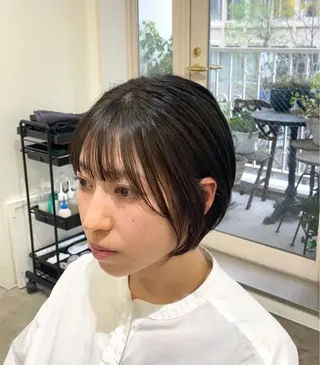 ショート カラー 【似合わせ、垢抜け ヘア】KAEDEのヘアスタイル