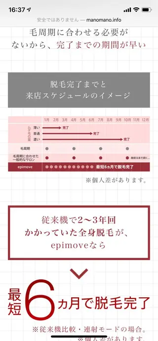 脱毛サロン RP（ルピ）のエステ・リラクイメージ
