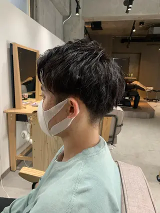 メンズ 毛流れが作れる 縮毛矯正/渡部純生のヘアスタイル