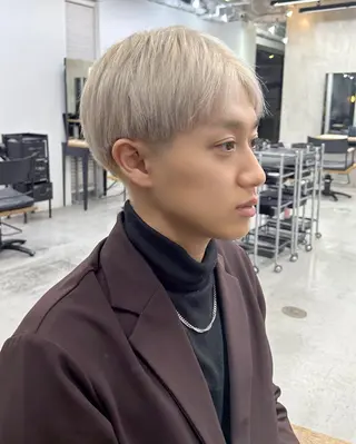 カラー メンズ 🫐寒色系カラー 🫐ヤマナカリリカのヘアスタイル