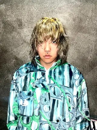 カラー メンズ デザインカラー⭐︎★ 🐆hyo🐆のヘアスタイル