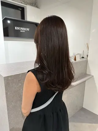 ロング アンニュイヘア/ 顔周りカット/眞弓萌のヘアスタイル