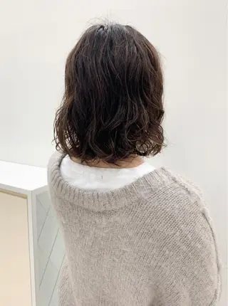 ミディアム カラー パーマ ヘアアレンジ メンズ 原宿パーマ kazuのヘアスタイル