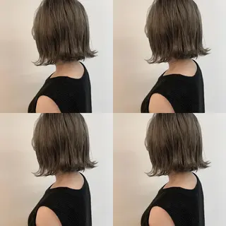 ショート 透明感/オリーブ/ グレージュ/YUKAのヘアスタイル