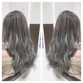 ロング カラー 田中 慎也のヘアスタイル