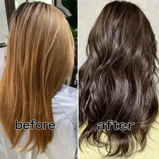 セミロング カラー 岡崎勇人/レイヤー/ 韓国/ケラチンTRのヘアスタイル