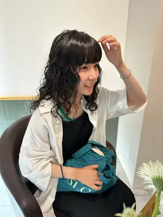 ロング カラー パーマ キッズ オトナヘア🌸 harukaのヘアスタイル