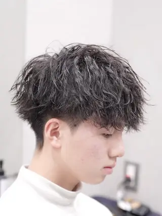 ショート パーマ メンズ SLASHメンズ専門 山口孔聖のヘアスタイル