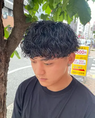 パーマ メンズ 年間2000名担当◎ パーマ職人/仲原佑樹のヘアスタイル