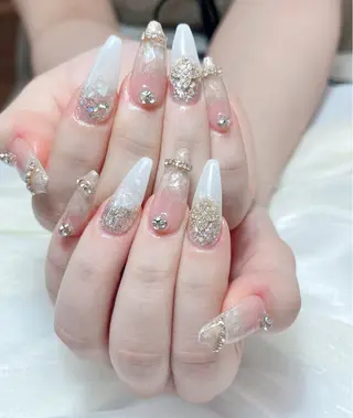 ネイル candy nail 韓国風ワンホンネイルのネイルデザイン