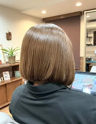 ミディアム Annon プライベートサロンのヘアスタイル