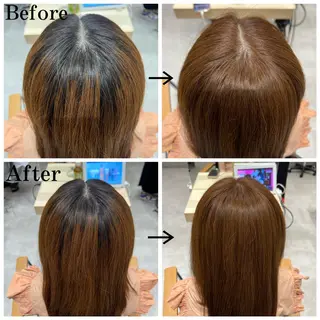 カラー SOYON栄 山下麻央のヘアスタイル