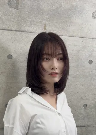 ミディアム 💎レイヤー×顔周り カット💎杉原のヘアスタイル
