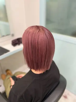 ミディアム 🩷モテ髪＆透明感 🩷ミルクティー🩷のヘアスタイル