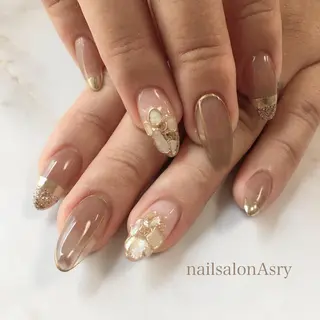 ロング ネイル nailsalon Asryのネイルデザイン